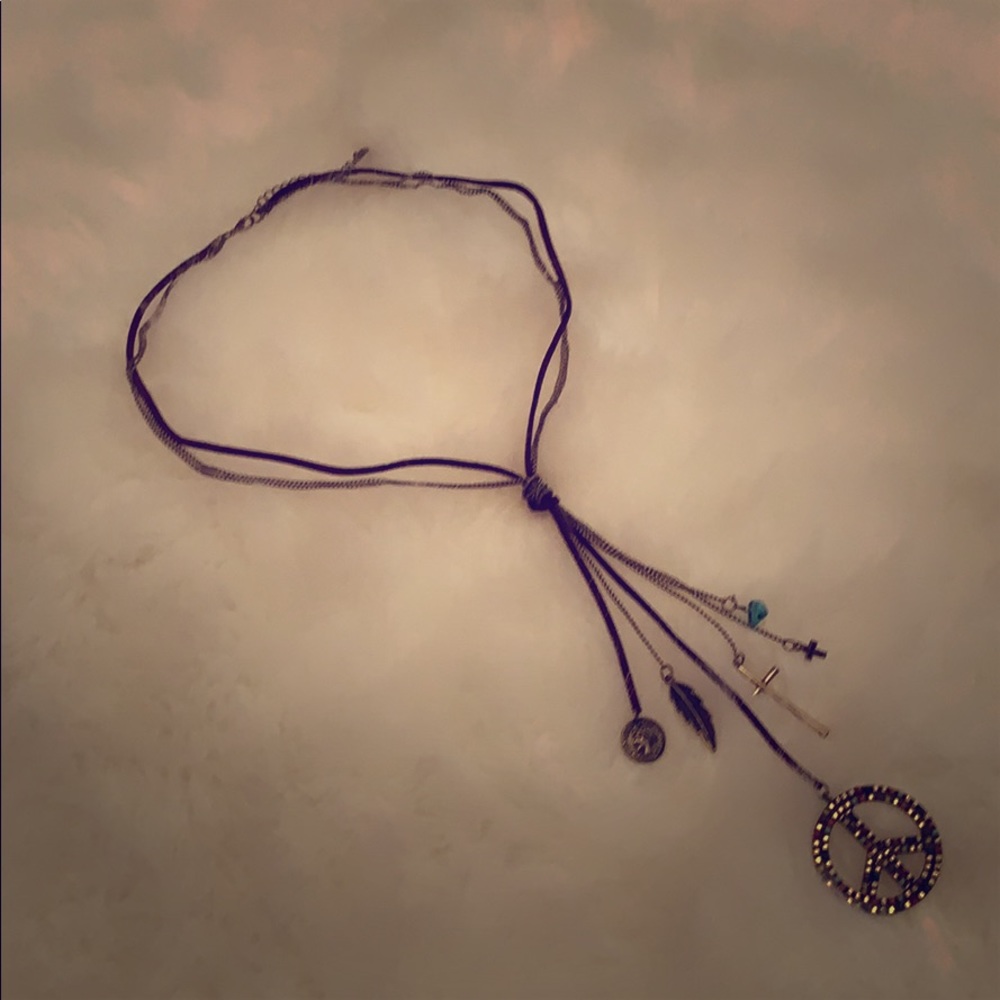 Hippie dangle necklace